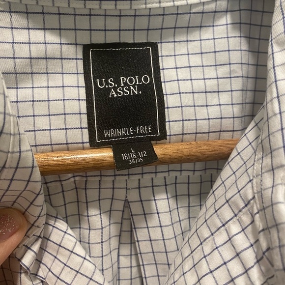 U.S. Polo assn - Blue pin strip plaid button down - Picture 7 of 10